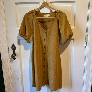 Madewell Texture and Thread cotton blend dress.